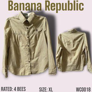 Women's Banana Republic Button Up Dress Shirt*Excellent Condition*Size XL*